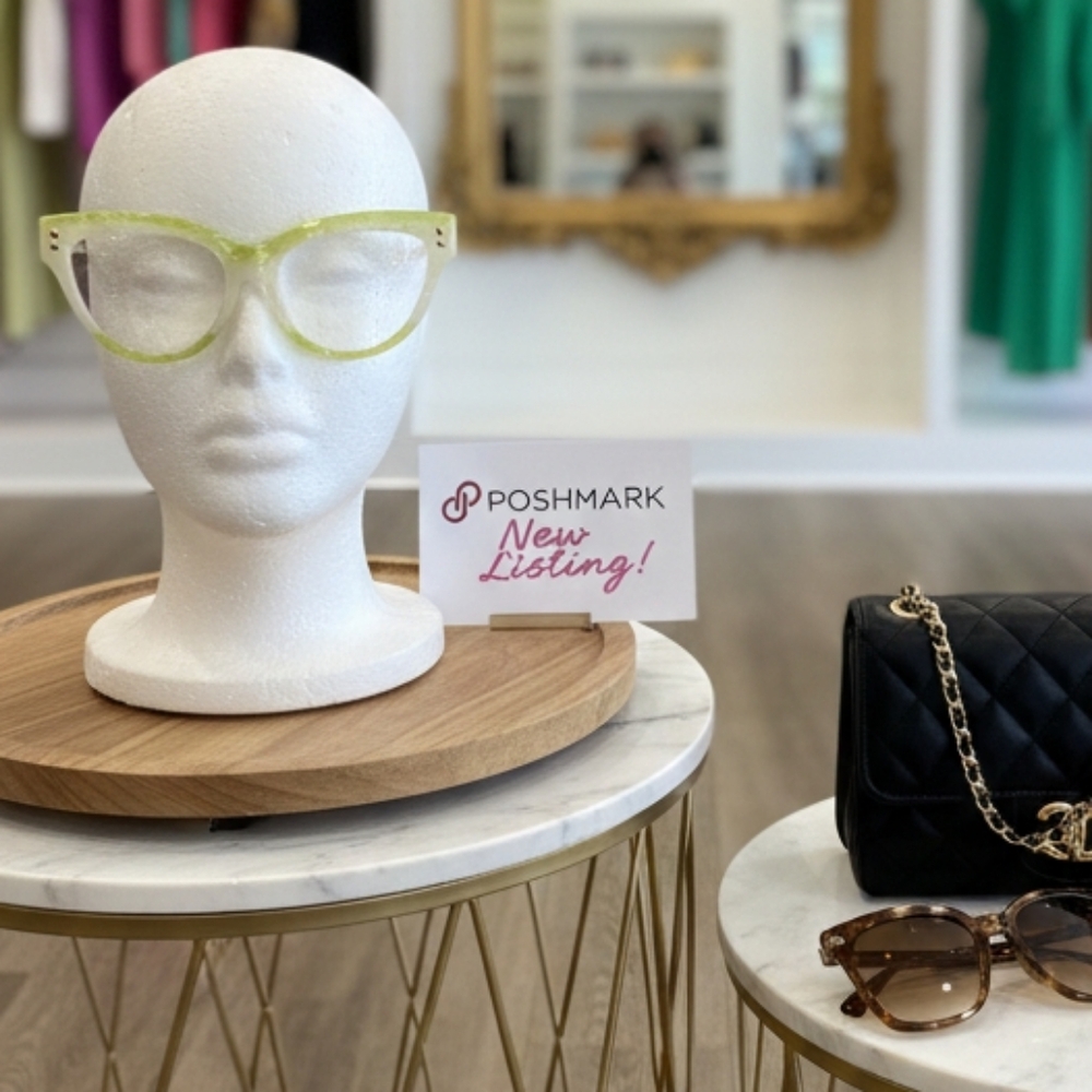 Translucent Lime Green Women's Fashion Glasses - Unbranded